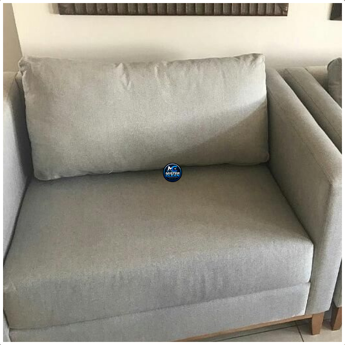 Sofá depois da higienização